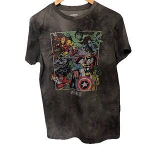 Marvel Comics Avengers Family Men's Medium Graphic Tee T Shirt Hulk  00381